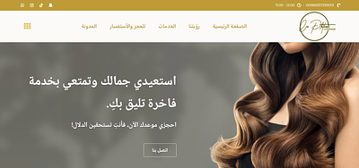 Website Development - Hair Saloon multilingual website ui design web design website design website development website interface
