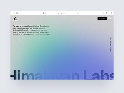 Health Care Hero Header Concept Exploration | Himalayan Labs header header concept header exploration health care health care website healthcare healthcare header healthcare landing page healthcare website hero concept hero header landing page madeinwebflow medicine website research labs research website ui uiux web design webflow