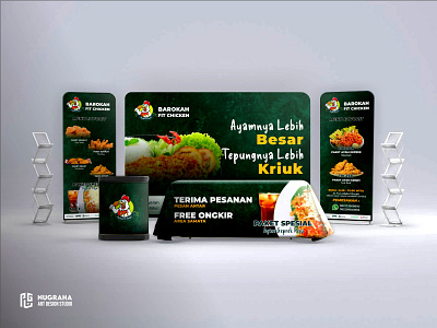Brand Mockup for Services at Food Bazaars 3d branding food graphic design layout logo marketing mockup preview