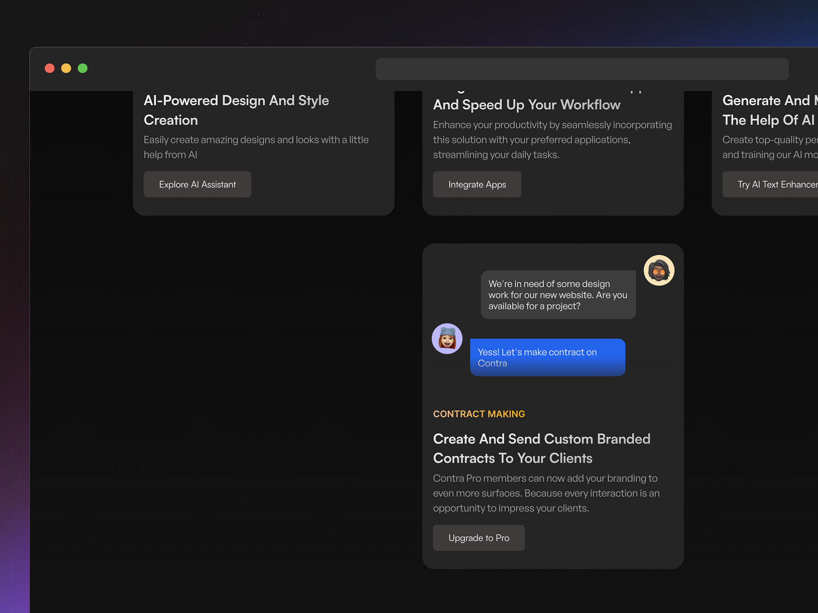 Chat UI Card by Prathamesh Agrawal on Dribbble