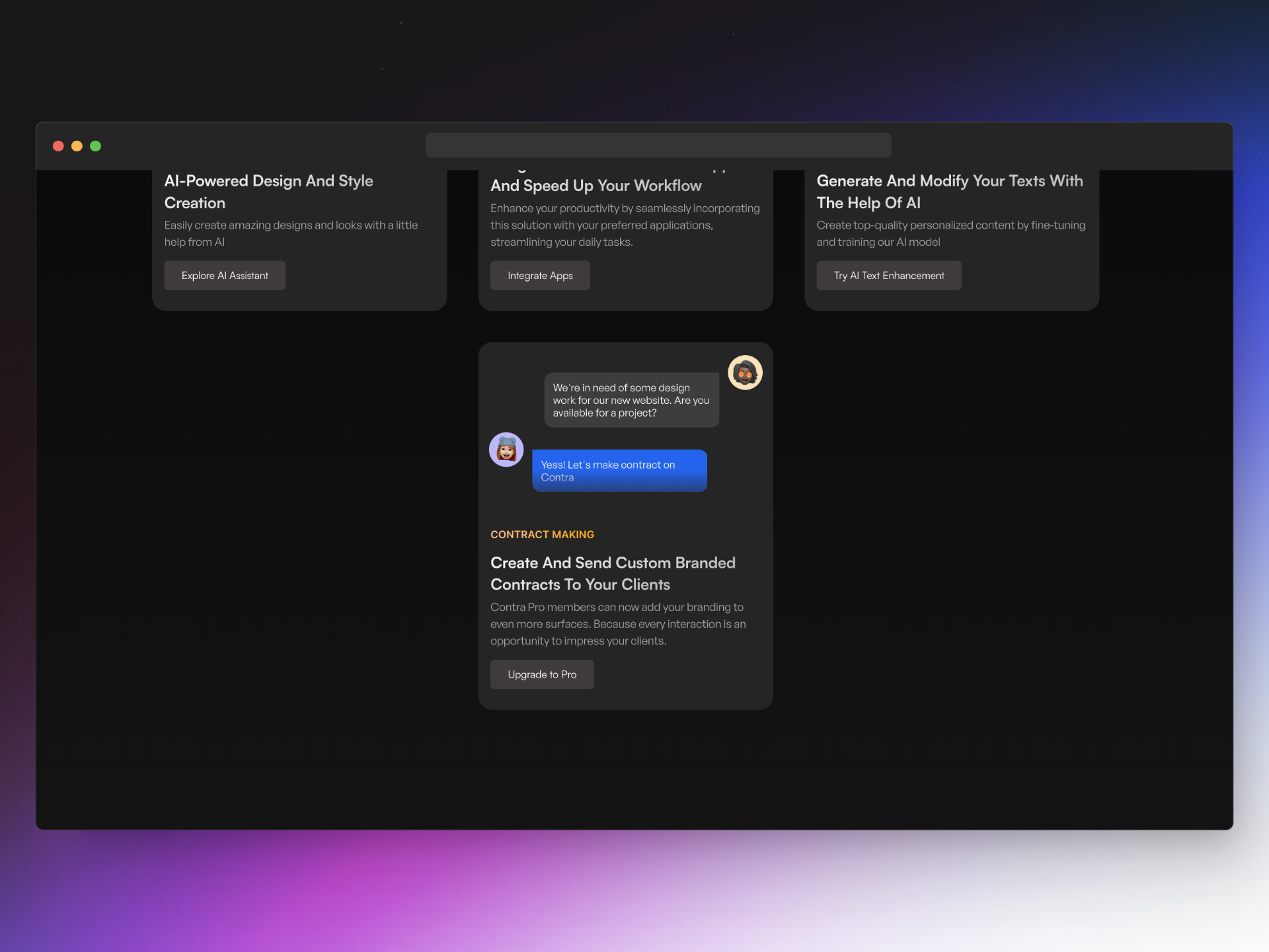 Chat UI Card by Prathamesh Agrawal on Dribbble