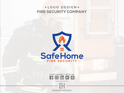 Fire Security Company Logo branddesign branding design graphic design log logo logodesigner logodesigns logomark logos logotype