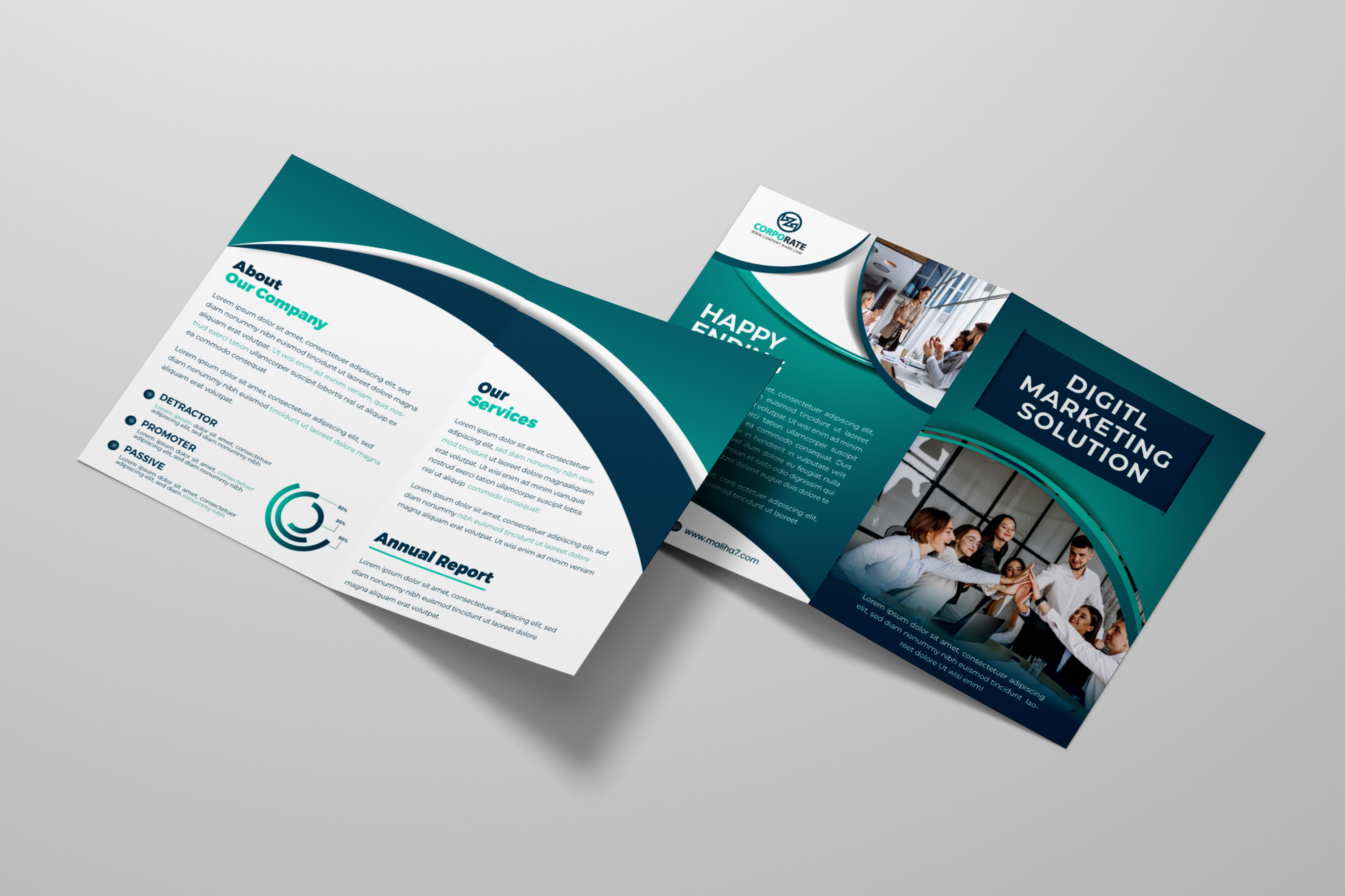 Bi-Fold Brochure Design advertising bifold brochure booklets branding brochure brochure design bussiness corporate design graphic design layout marketing mockups print typography