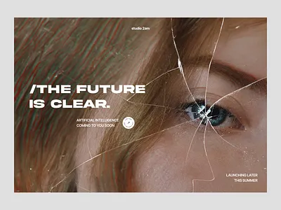 studio 2am - Creative Studio Header agency animation big typography clean creative design header hero home homepage minimal portfolio services studio typography ui ux web website