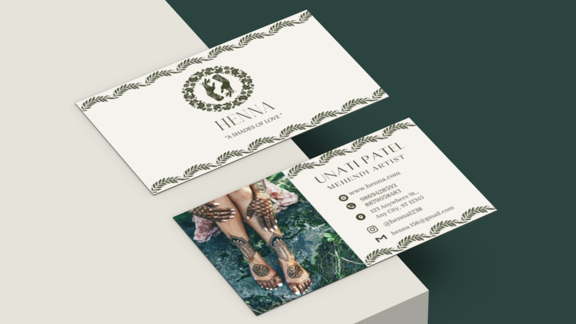 2,000+ Henna Business Cards Stock Illustrations, Royalty-Free Vector  Graphics & Clip Art - iStock