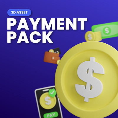 3D Payment Pack 3d 3d icon 3d illustration blender financial icon illustration low poly money