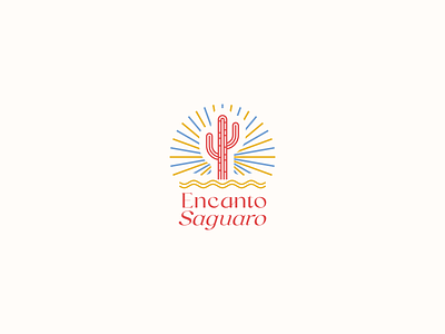 Encanto Saguaro adobe illustrator branding desert design graphic design illustration illustrative logo line logo logo rays saguaro southwest vector visual identity