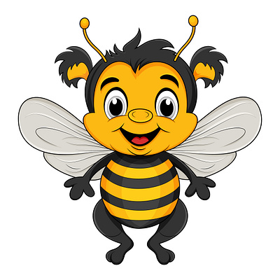 Cute Bee vector illustration bee cute graphic design illustration vector