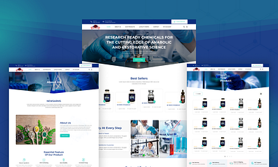 NEWSARMS design ecommerce site figma landing page products science ui uiux website