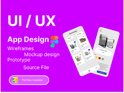 Furnisher App UI UX Design app branding design graphic design illustration logo typography ui ux vector