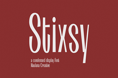 Stixsy Condensed Display Fonts animation branding design font fonts graphic design illustration logo nostalgic
