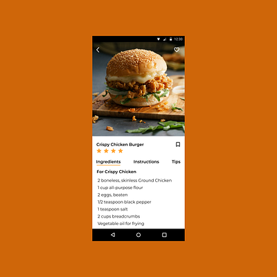 Food Recipe App designchallenge ui