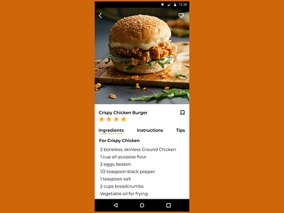 Food Recipe App designchallenge ui