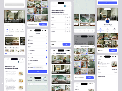Booking App UI apartment app book booking app booking system cabins creative design hotel ios app luxury mobile ofspace online booking rooms ticket transport travelling ui vacation