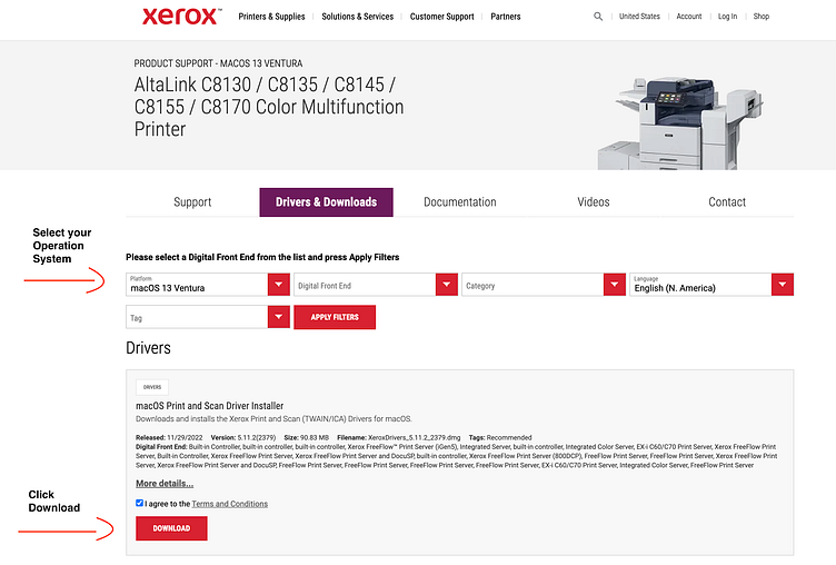 Xerox C230 Bluetooth printer setup 