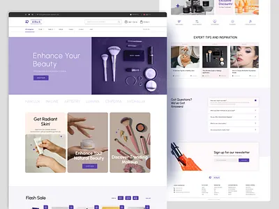 Skincare E-Commerce Landing Page beauty beauty care beauty product branding cosmetics e commerce ecommerce landing page marketplace minimalist product product website promotion shopping skincare skincare website store uiux web design website