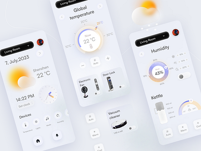 Smart Home Mobile app app appdesign design minimal mobiledesign modernity simple smarthome stylish ui uidesign uiux ux