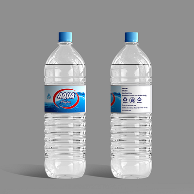 Aqua Heyday Water Label Design Mockup branding graphic design