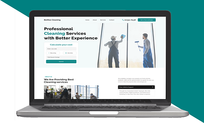 BelRoe Cleaning cleaning css design figma landing page services ui uiux website wpbakery
