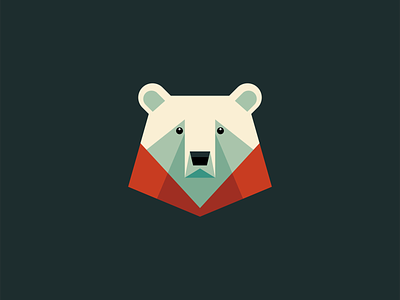 Geometric Polar Bear Logo animal arctic bear branding cartoon design emblem geometric icon identity illustration logo mark mascot nature polar sports symbol vector wildlife