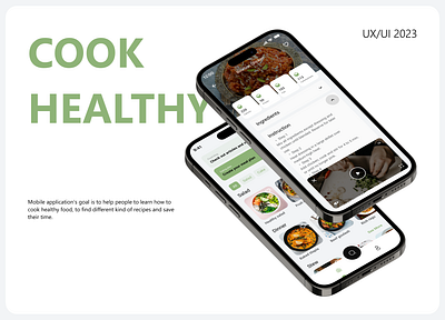 Cooking mobile app app design application design figma google ui ux uxui