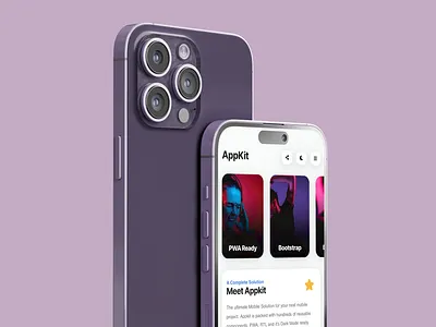 AppKit - Mobile Kit & PWA Template android app blog commerce design ecommerce app events app finance app gallery ios iphone learning app mobile news app photography app portfolio restaurant app sidebar store ui