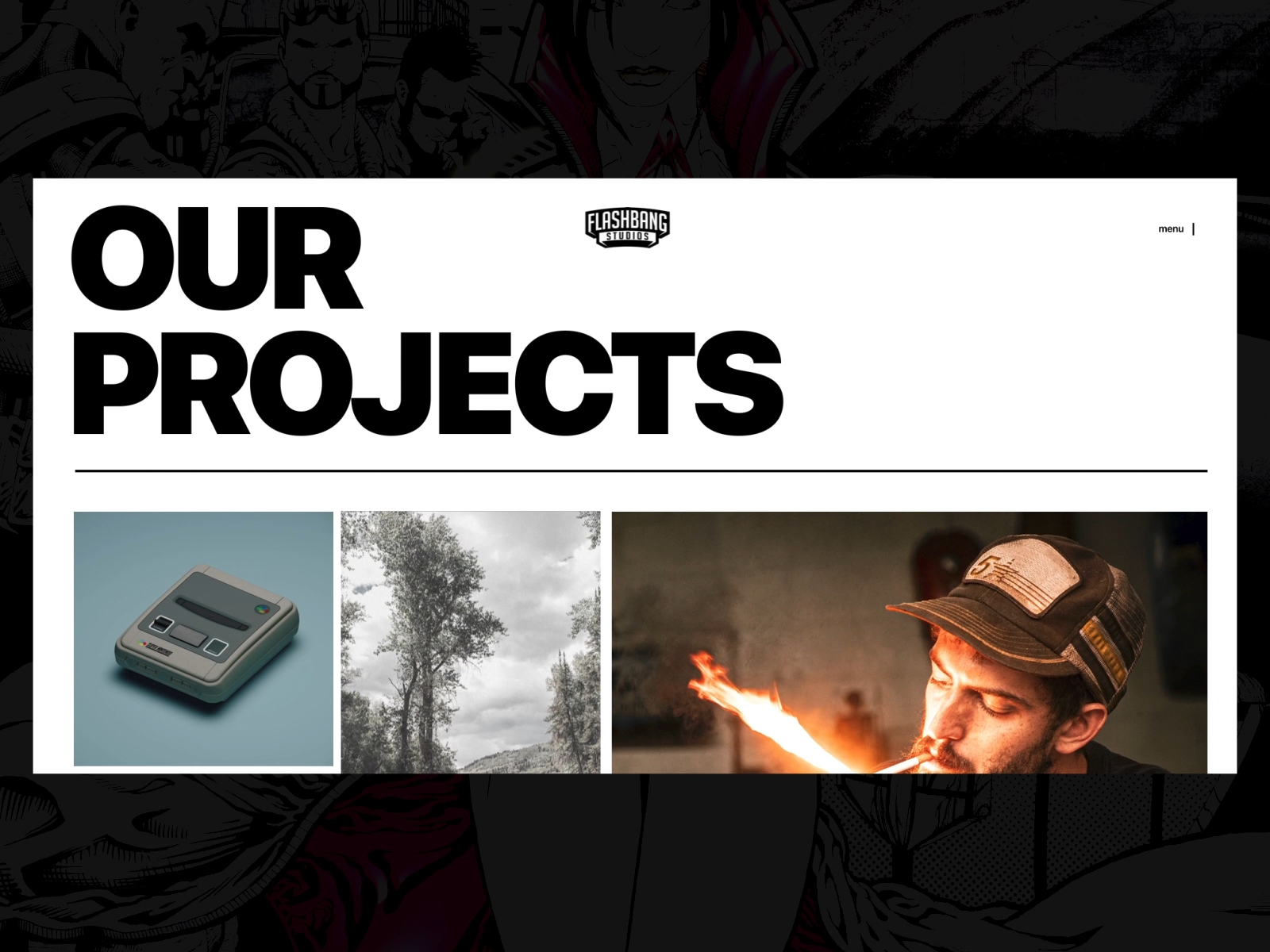 Flashbang animation branding clean digital logo minimal motion graphics project typography ui ux web website