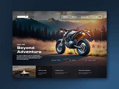 Scrambler Moto design motorcycle speed ui ux web