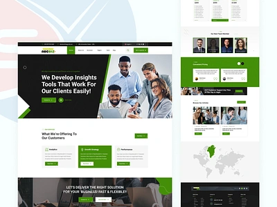 Business Consultation Landing Page Design business business landing page company landingpage protpolio ui ux website wordpress wordpress landing page