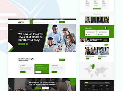 Business Consultation Landing Page Design business business landing page company landingpage protpolio ui ux website wordpress wordpress landing page