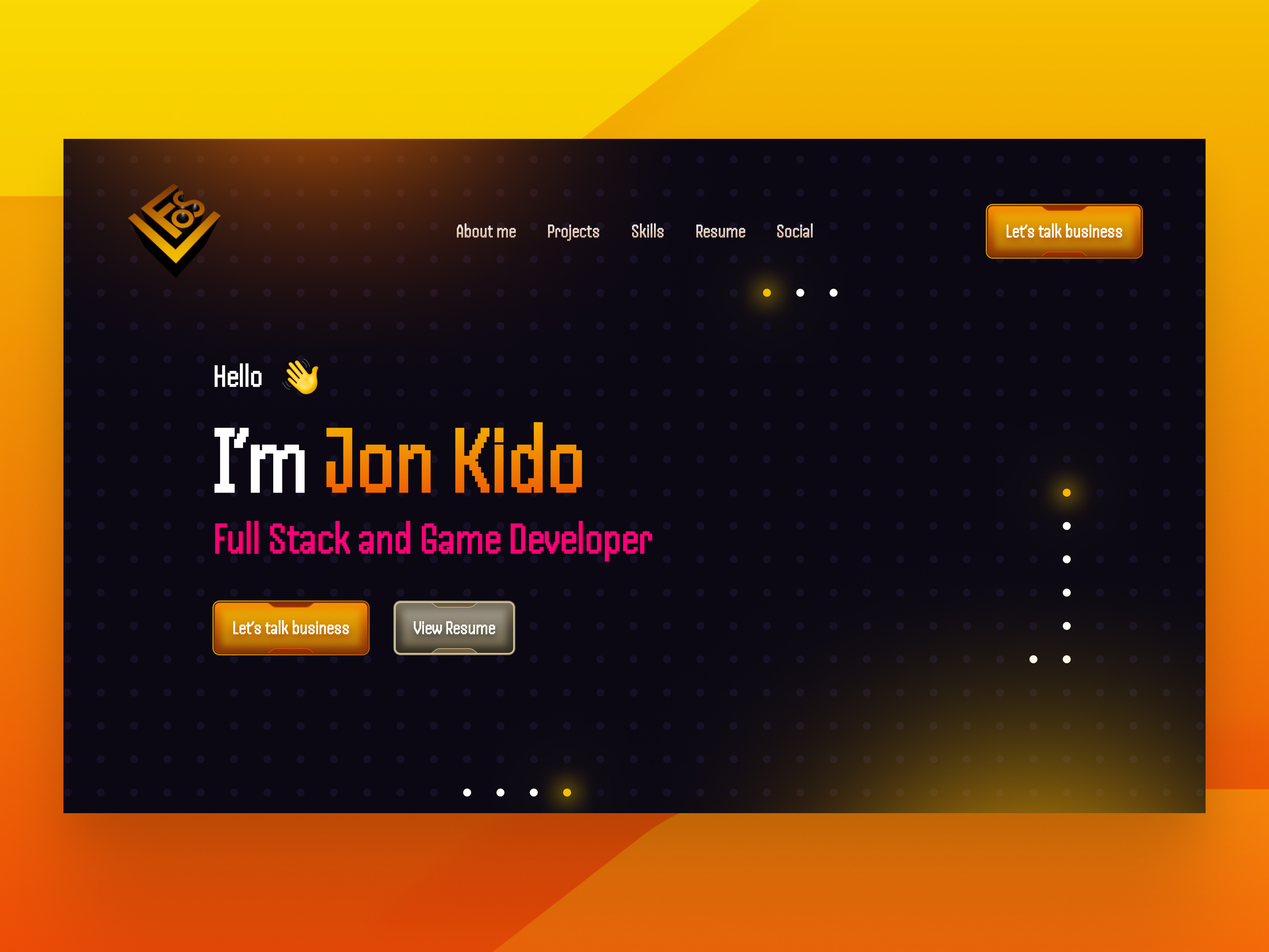 Landing page for Game developer branding design fun game gaming interaction landing page concept snake ui user interface design ux ux desgin