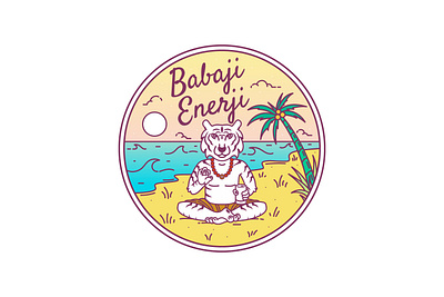 Babaji Enerji adventure apparel badge brand branding design emblem illustration label landscape line lineart logo monoline patch pin sticker tshirt ui