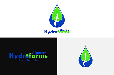 Minimalist logo design ( algerian hydrofarms ) create logo design design logo graphic design illustration inkscape logo logo design logo maker vector