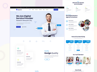 Digital Agency Web Template PSD / Figma File agency animation app appdesign branding design digital agency graphic design logo personal website template ui uitrends uiux userexperience userinterface uxdesigner webdesign website webtemplate