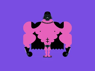 Muscle Darth character character design darth vader illustration star wars vader vector