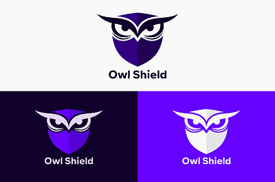 Minimal logo design ( owl shield ) design design logo graphic design illustration inkscape logo logo design vector