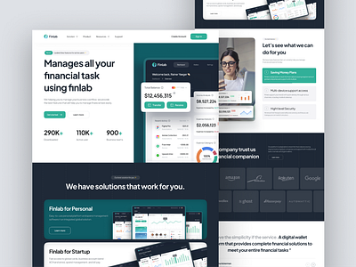 Financial SaaS Landing Page