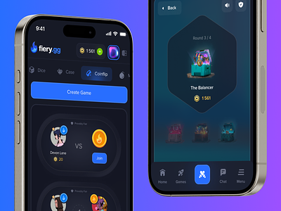 Fiery GG - Crypto Casino | Mobile Coinflip and Case Battle Games betting case opening cases casino casino games coinflip crypto crypto casino gambling game gaming lootbox mobile casino online casino open case provably fair roblox casino robux table ui white label