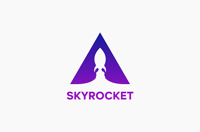 Minimalist logo design ( skyrocket ) design design logo graphic design illustration inkscape logo logo design vector