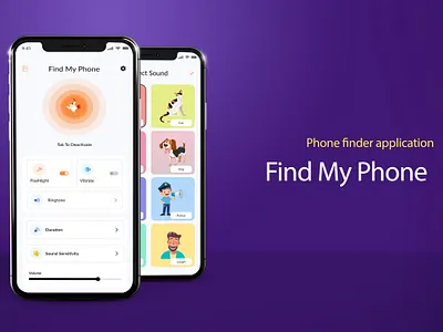 Find My Phone graphic design ui