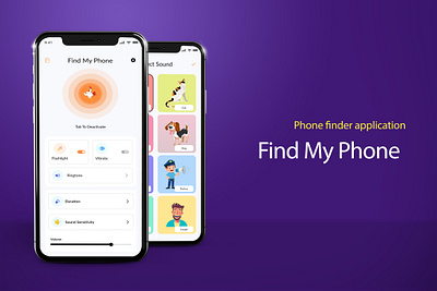 Find My Phone graphic design ui