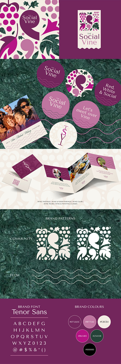 The Social Vine art direction brand specialist branding graphic design illustration logo print