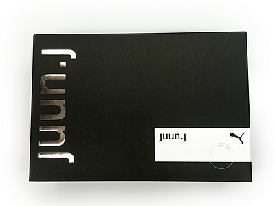 JUUN.J X PUMA Shoebox box brand branding design fashion graphic design juunj logo packaging packaging design puma puma select shoebox shoes sneakers sportstyle