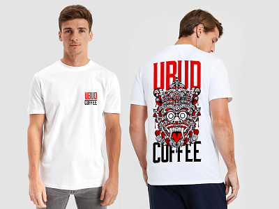 Ubud Coffee T-shirt design art direction artwork branding creative design graphic design illustration t shirt typography