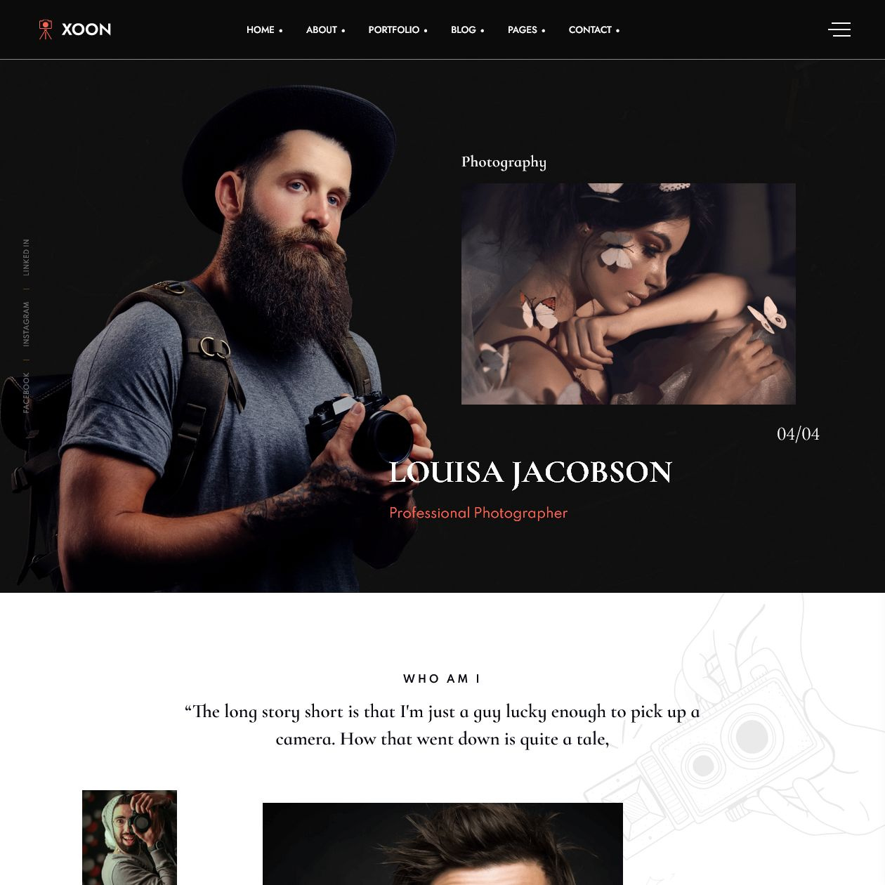 Xoon - Photography Portfolio Joomla 4 Template | Photographer agency branding business design envato gallery joomla joomla4 modelling photo photographer photography portfolio responsive showcase technology template theme themeforest videography