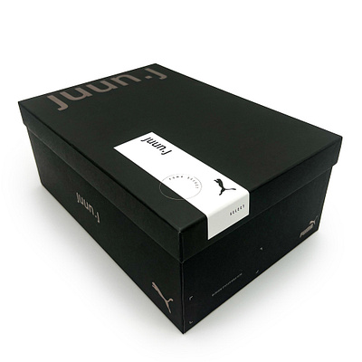 JUUN.J x PUMA Shoebox black foil box design fashion foil juunj methalic packaging packaging design puma puma select puma shoes select cream shoe shoebox shoes sneakers sports sportstyle