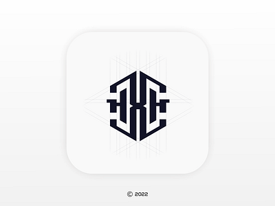 HXH Monogram Logo illustration monogram