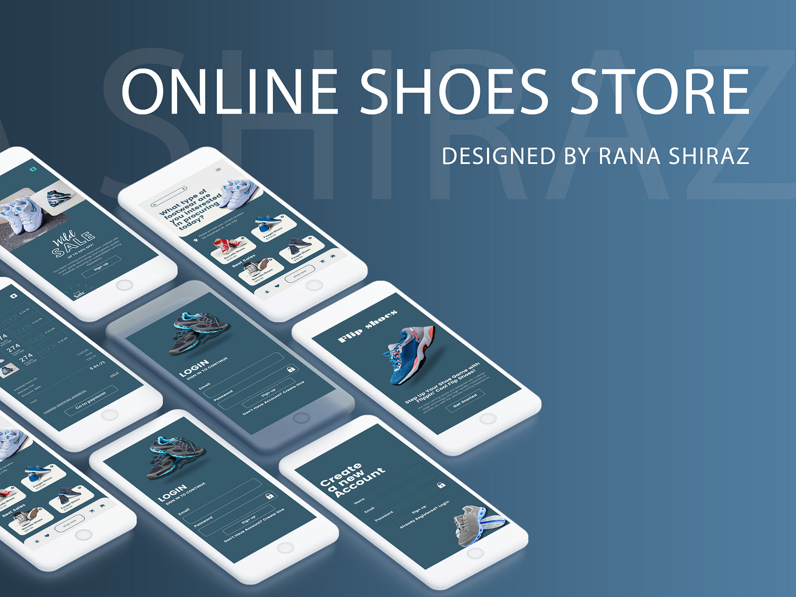 Online Shoe Store application UI UX design by Rana Shiraz by SHIRAZ ...