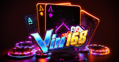 Vin168 Casino Logo branding graphic design logo ui