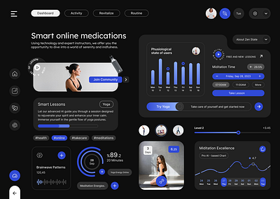 Meditation App design typography ui ui ux uidesign ux uxdesign uxui